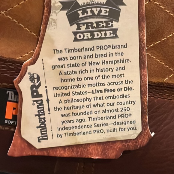 Timberland Pro AG Boss Independence Pull On Boots Live Free Or Die WIDE Mens 8 main image 11